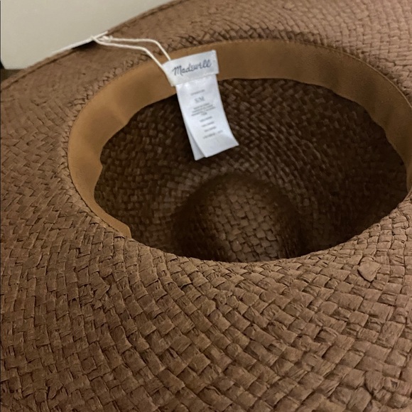 NWT MADEWELL Straw hat size women’s small/medium - Picture 6 of 7